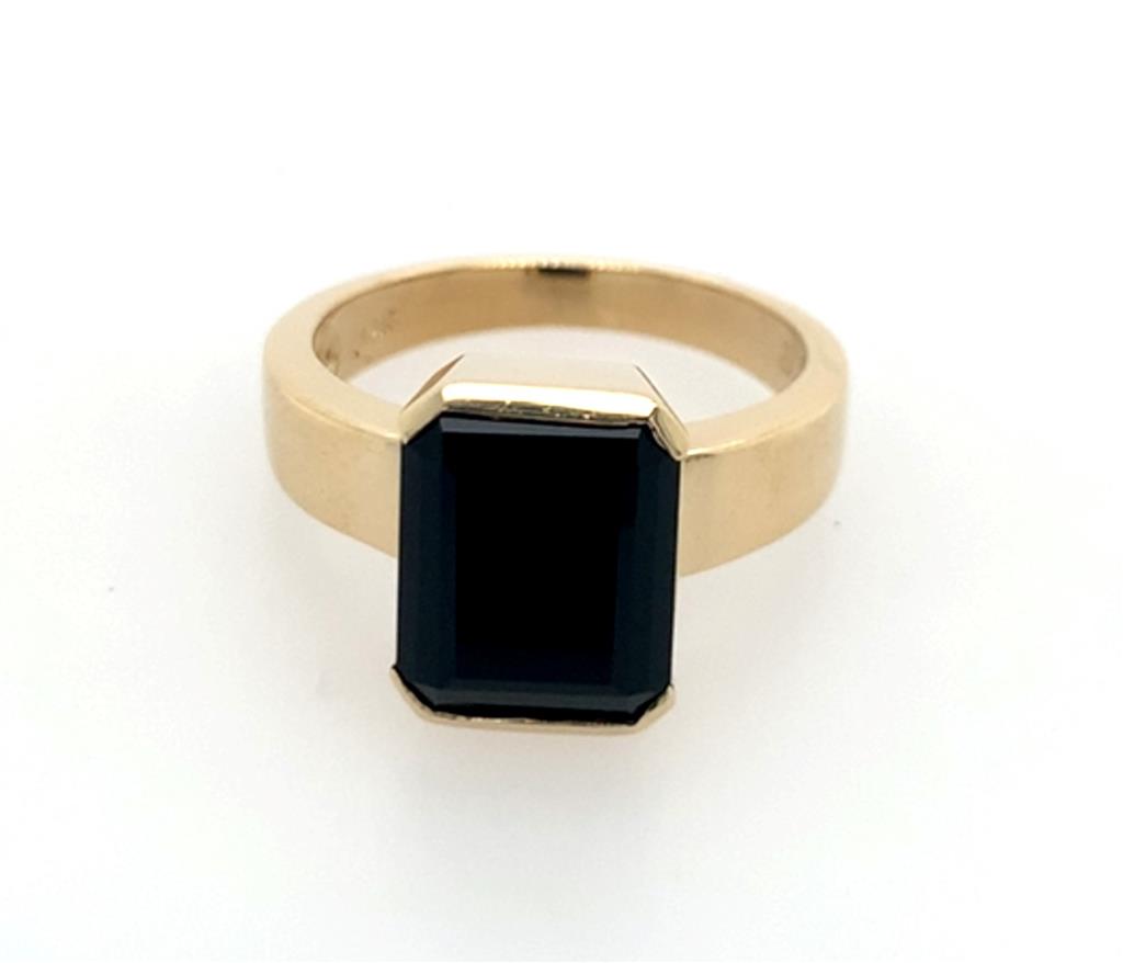 Estate 14K Onyx Ring