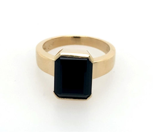 Estate 14K Onyx Ring