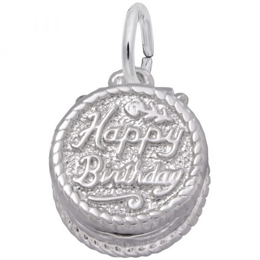 Rolland's Designs Sterling Silver Birthday Cake Locket Pendant