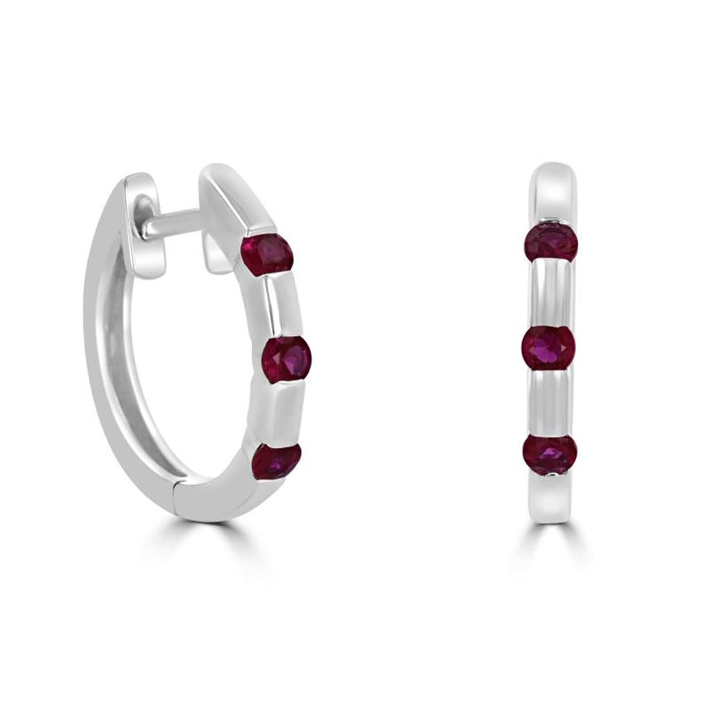 Ruby Station Huggie Earrings
