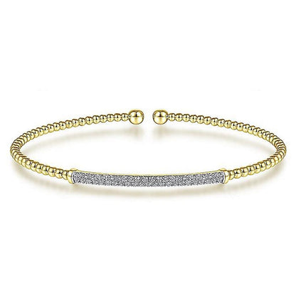 Gabriel 14K Bujukan Diamond Bar Bangle Bracelet