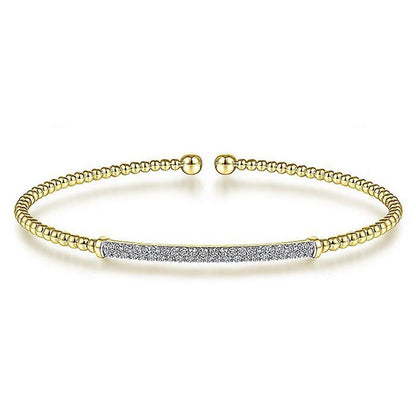 Gabriel 14K Bujukan Diamond Bar Bangle Bracelet