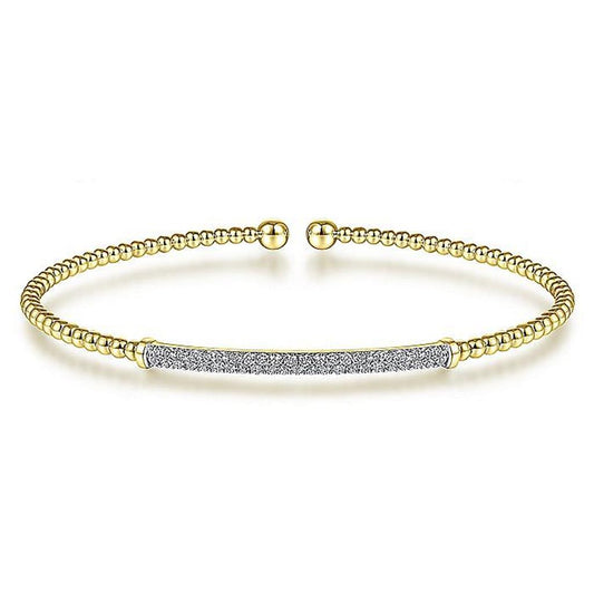 Gabriel 14K Bujukan Diamond Bar Bangle Bracelet