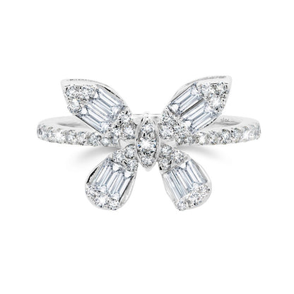Shy Creation Diamond Butterfly Ring
