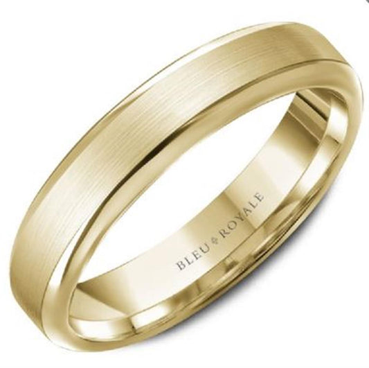 Bleu Royale 14k Yellow Gold Wedding Band