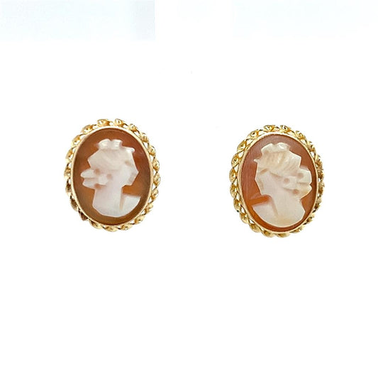 Estate 14K Yellow Gold Stud Earrings