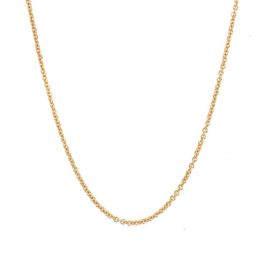 Yellow Gold 16" Rolo Chain