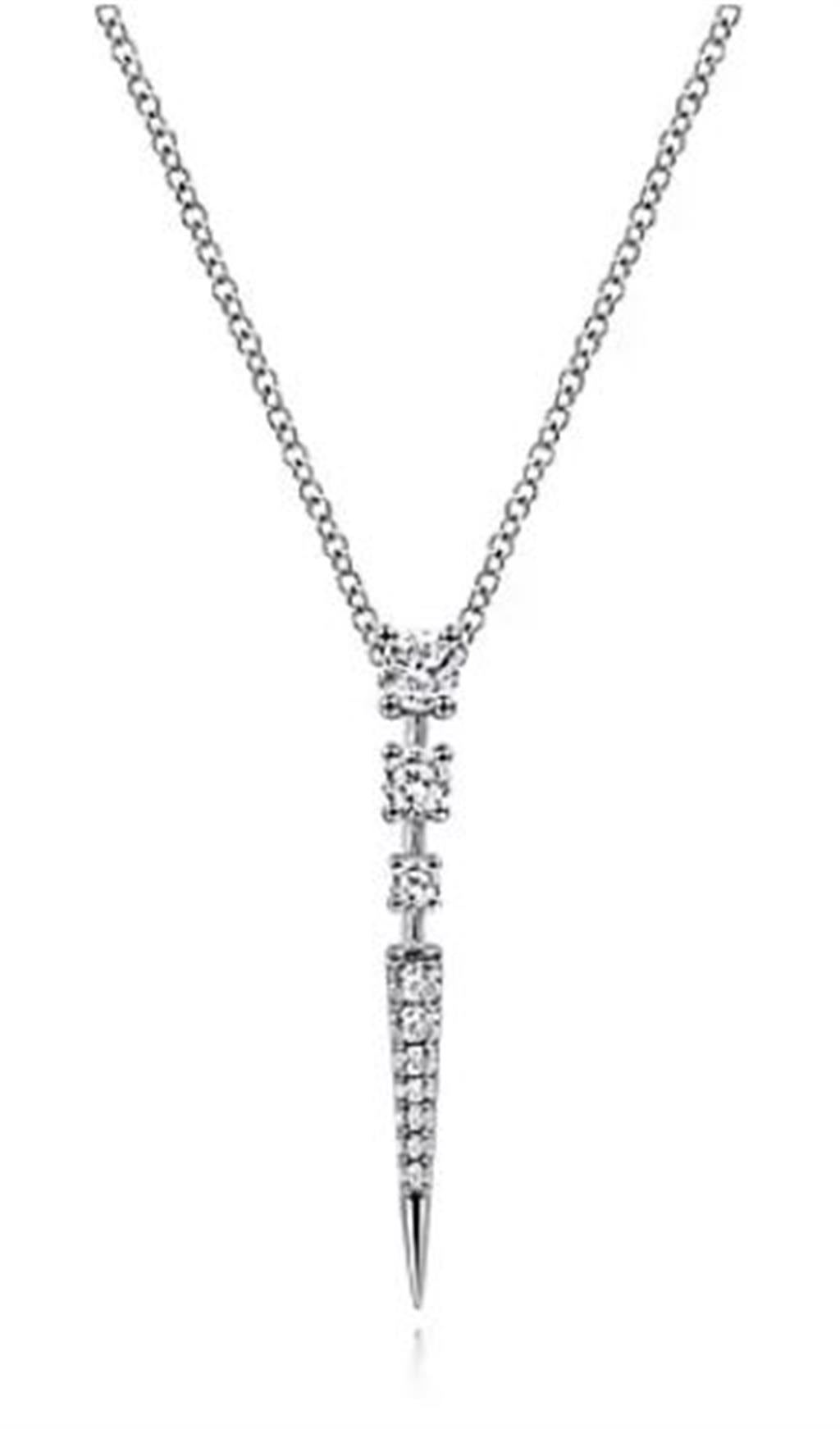 Gabriel Diamond Spike Pendant Necklace