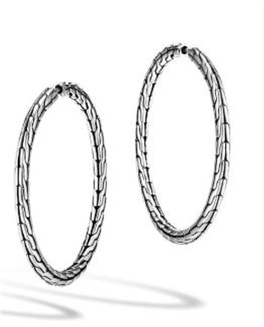 John Hardy Classic Chain Medium Hoop Earring