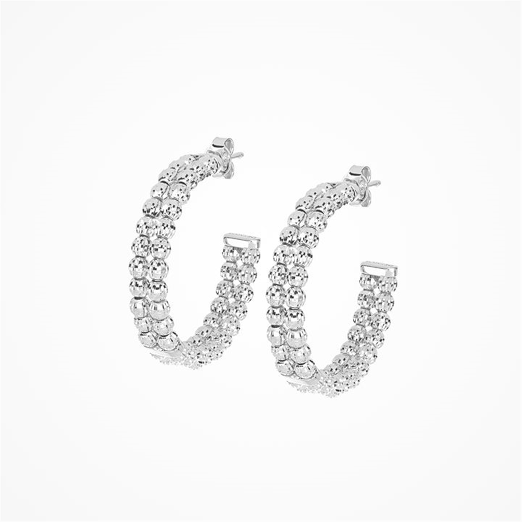 Desmos Sterling Silver Hoop Earrings
