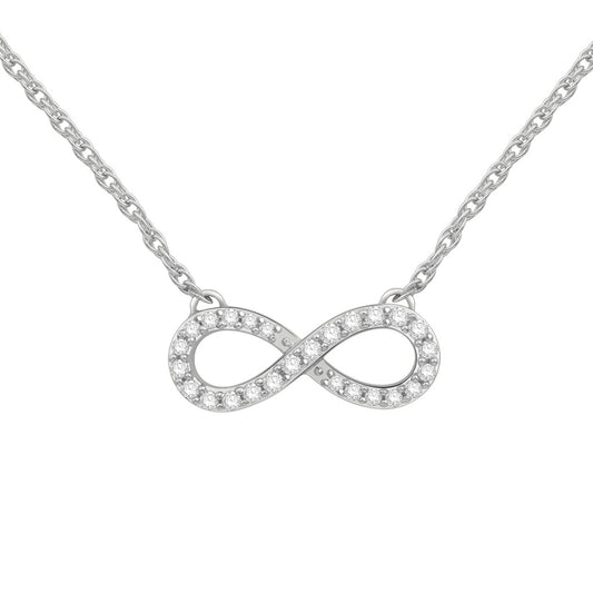 Rolland' Design 14K  Gold Diamond Infinity Pendant