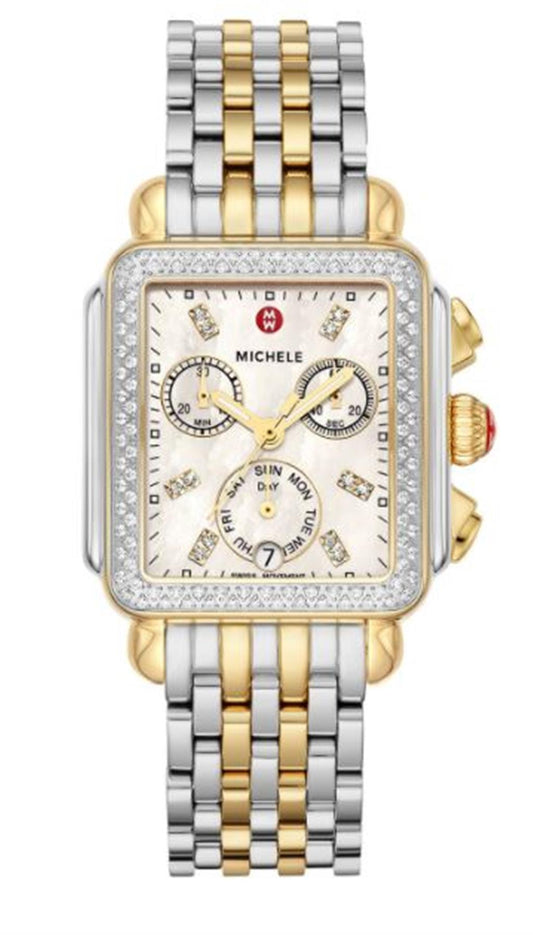 Michele Sidney Classic Diamond Watch, 14mm