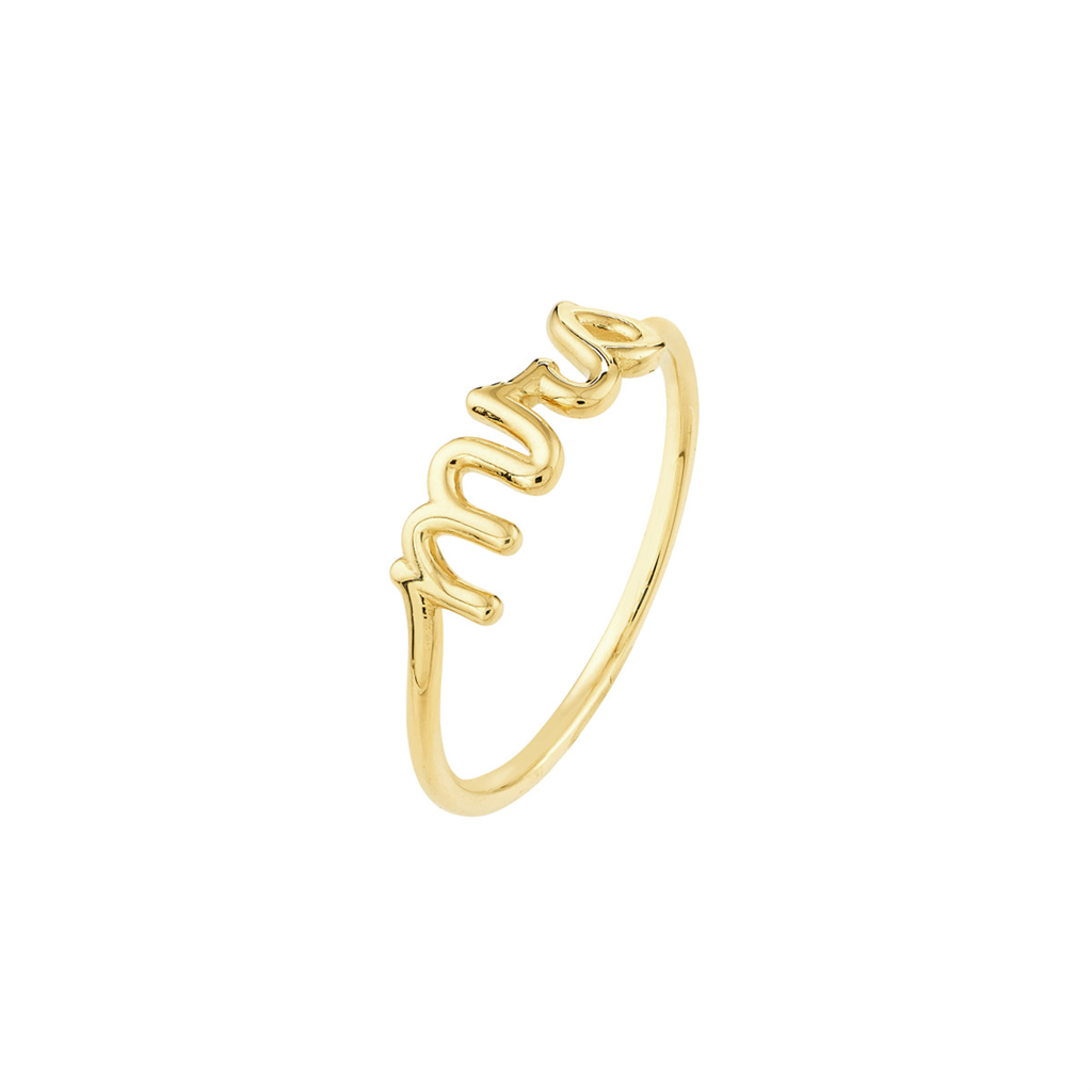 Rolland's Design 14K Gold "Mrs" Ring