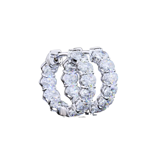 Rolland's Designs Lab Diamond In and Out Huggies -2.00ct