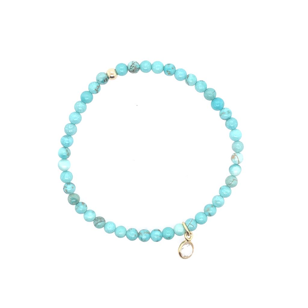 Dee Berkley Blue Howlite Beaded Bracelet