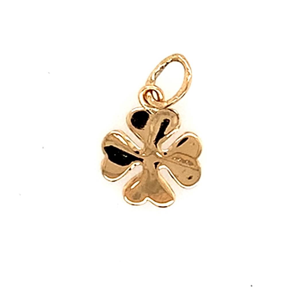 Estate 14K Gold Clover Charm