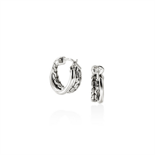 John Hardy Essential Crossover Hoop Earring