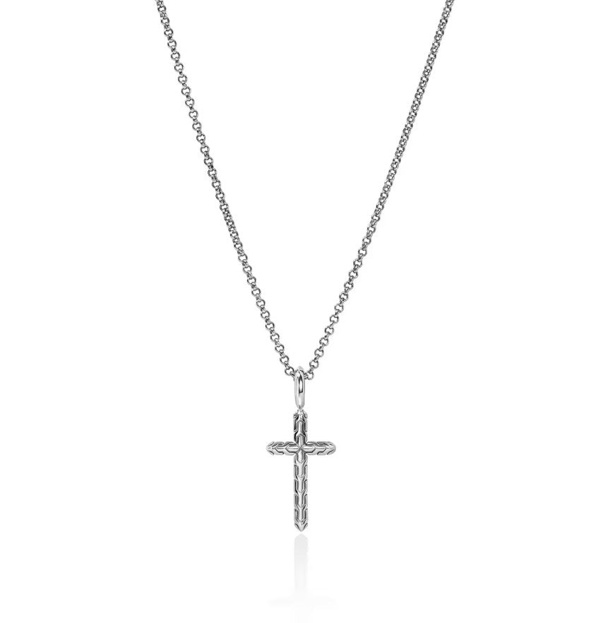 John Hardy Sterling Essentials Spiritual Cross Pendant Necklace