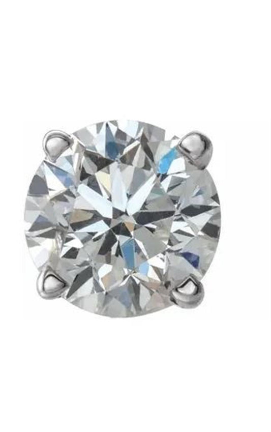 14K White Diamond 4-Prong Stud Earrings 0.20Cts