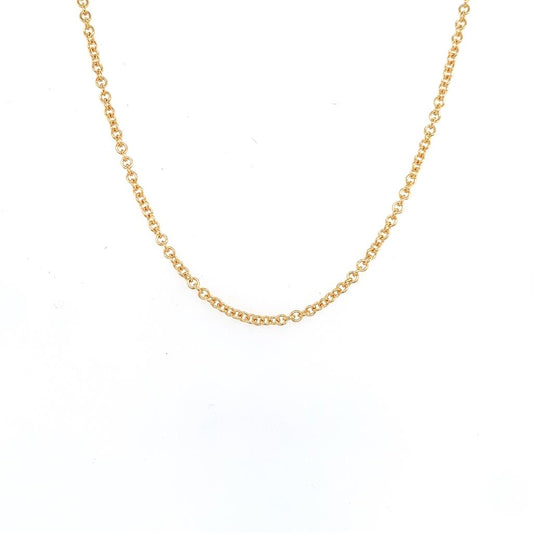Rolland's Design Yellow Gold 24" Rolo Chain