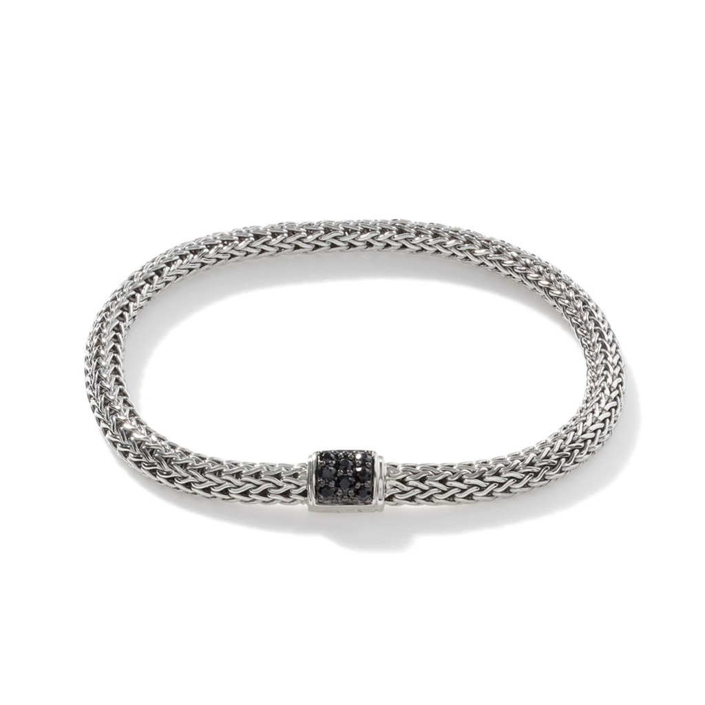 John Hardy Classic Chain Bracelet with Black Sapphire