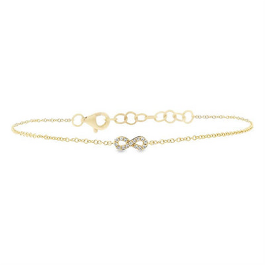 Shy 14Ky Diamond Star Of David Bracelet