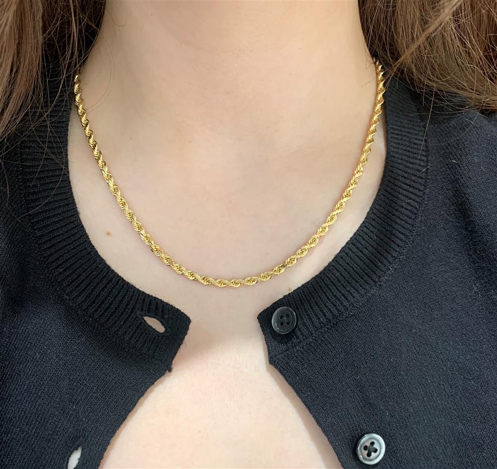 Estate 14K Rope Chain