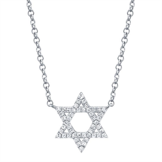 Shy Creation Diamond Star of David Pendant