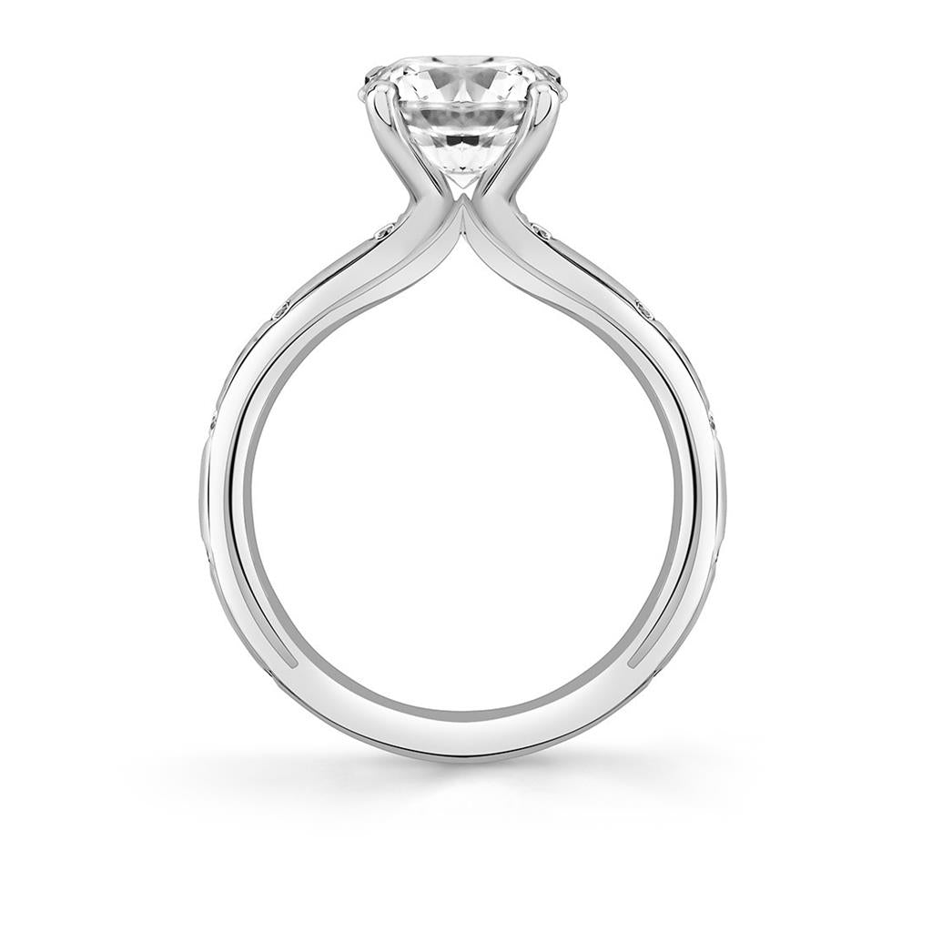 Sylvie Flush Set Diamond Setting