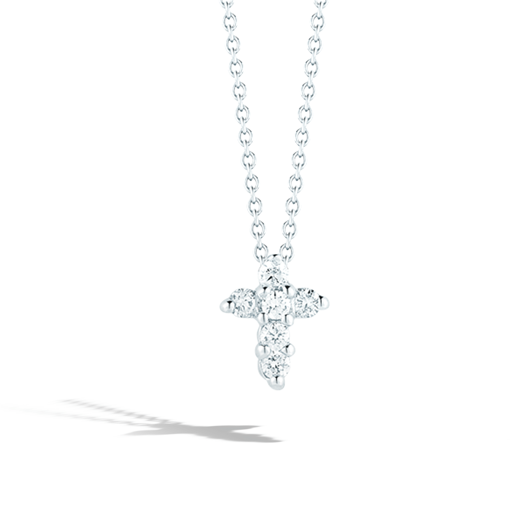 Roberto Coin Diamond Baby Cross Pendant