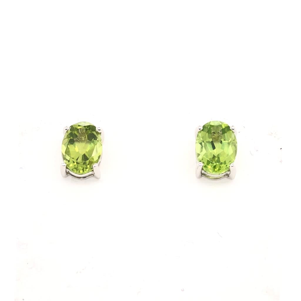 Rollands Designs Peridot Stud Earrings