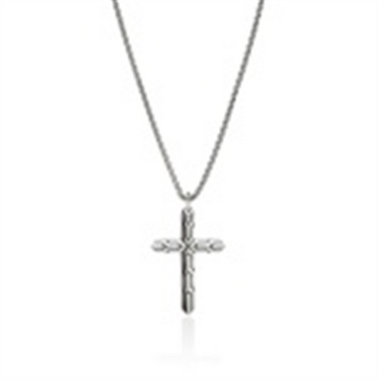 John Hardy Silver Icon Cross Necklace