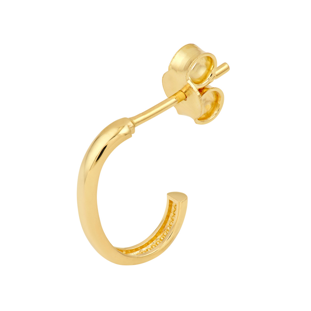 Rolland's Design Gold Medium J Hoop Earrings
