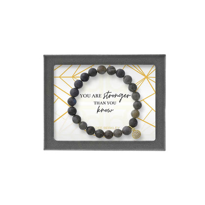 Dee Berkley "Stronger Than You Know" Labradorite Beaded Bracelet