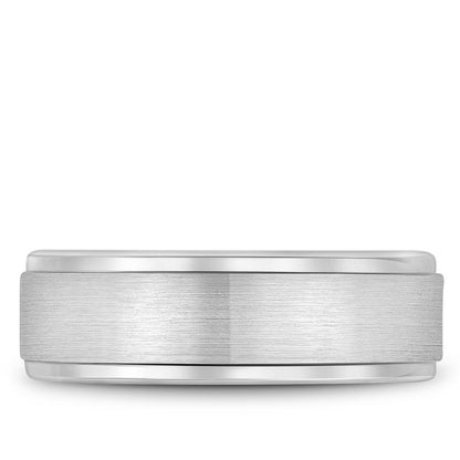 14K White Gold Wedding Band