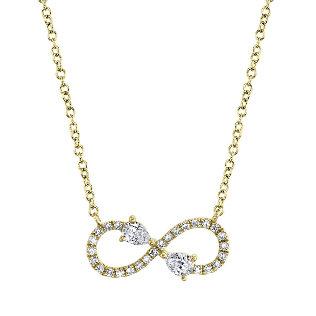 Shy Creation Diamond Infinity Necklace