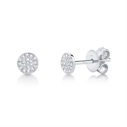 Shy 14Kw Diamond Stud Earrings