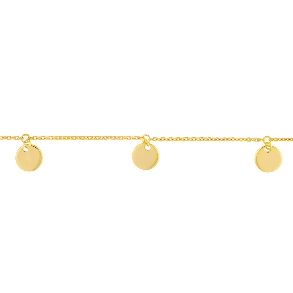 Rolland's Designs 14K Gold Mini Disc Chocker Necklace