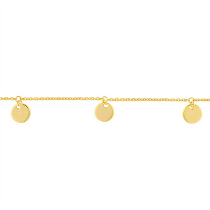 Rolland's Designs 14K Gold Mini Disc Chocker Necklace