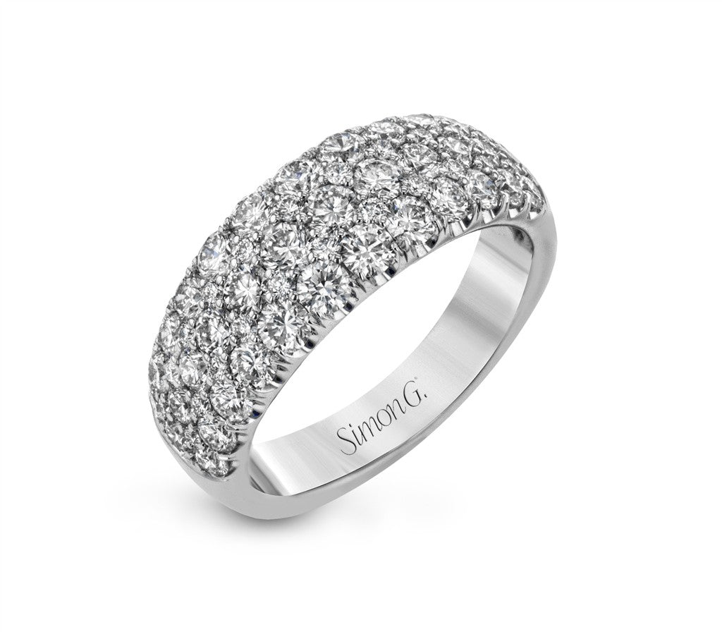 Simon G. 18K White Gold Diamond Band