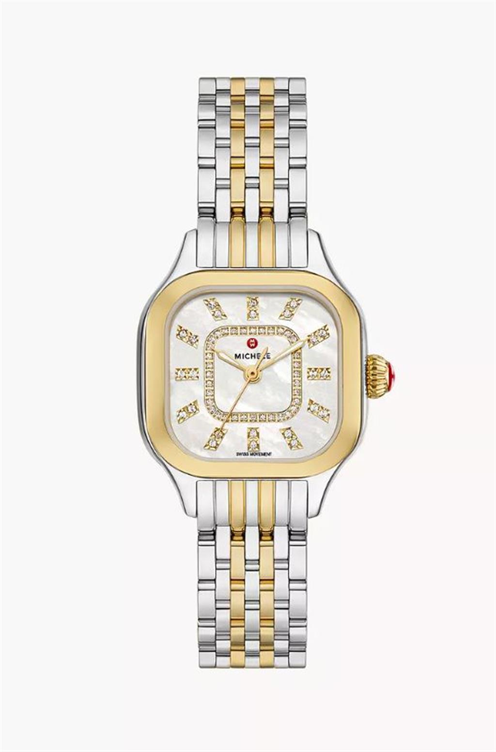 Meggie Two-Tone 18K Gold-Plated Diamond Dial Watch