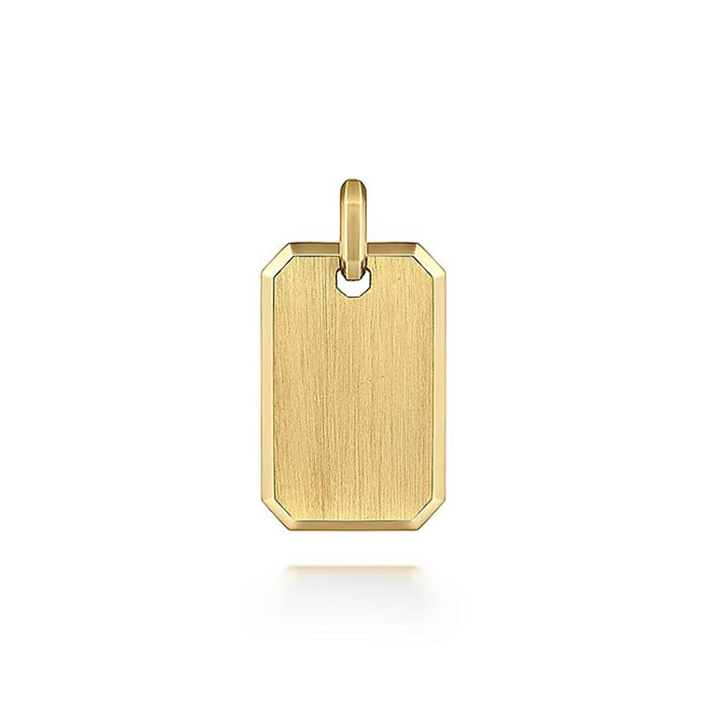 Gabriel Contemporary Dogtag Shape Pendant