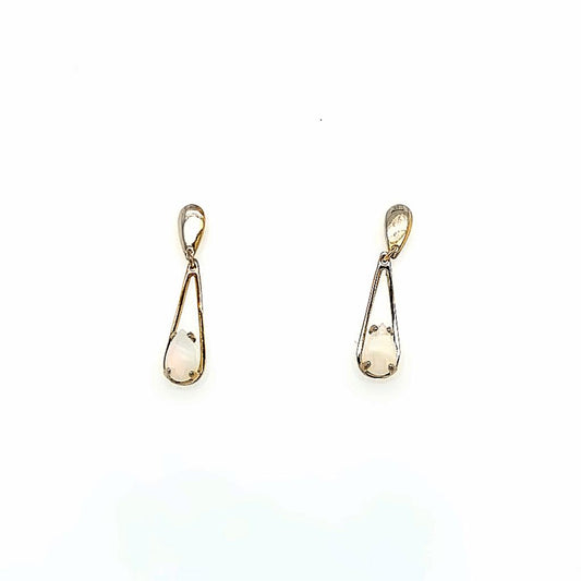 Estate Opal Drop Earrings