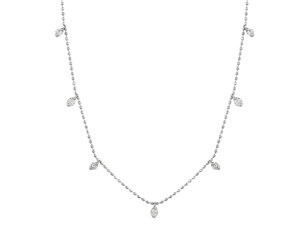 Rolland's Designs Diamond Dangle Station Necklace