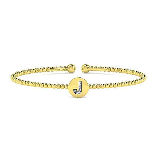 Gabriel Bujukan "J" Initial Cuff Bracelet