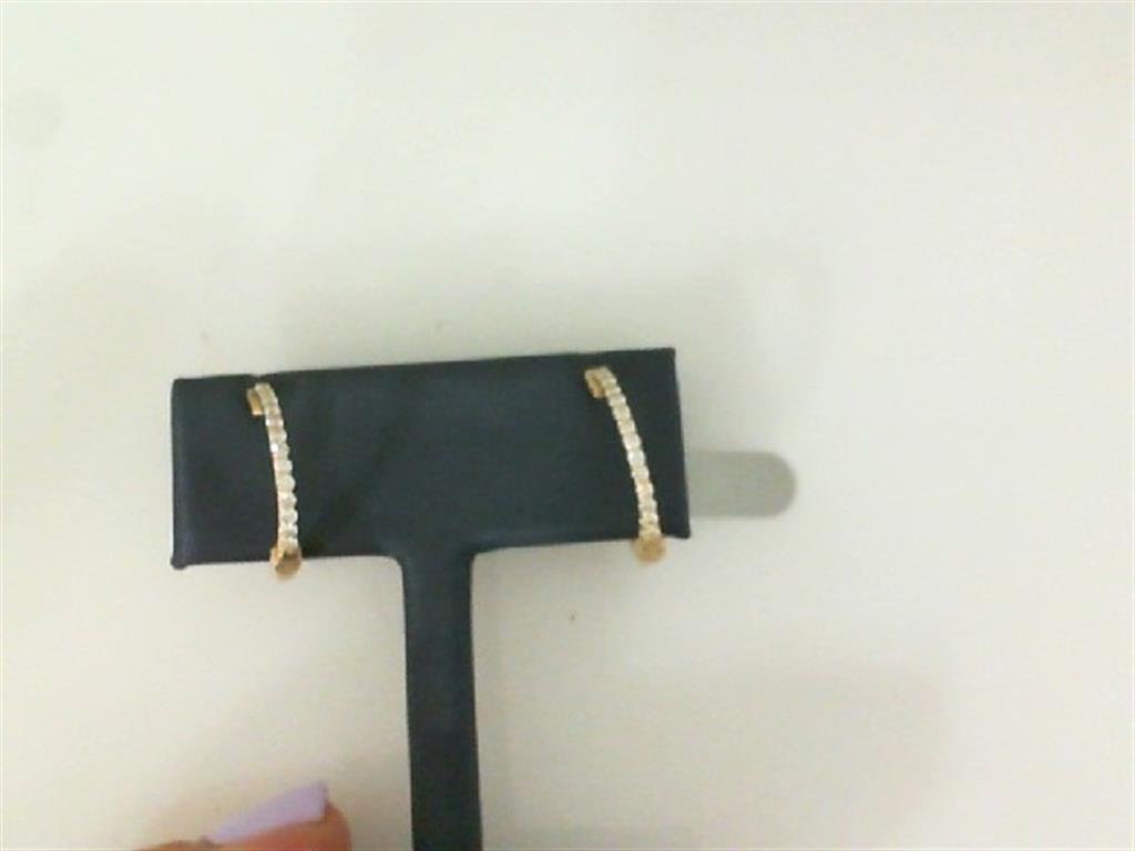 Rolland's Designs Diamond Hoop Earrings