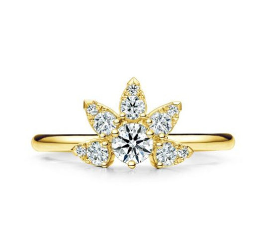 Hearts On Fire 18K Aerial Petitie Diamond Sunburst Ring