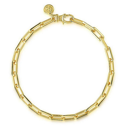 Gabriel 14Ky Elongated Classic Chain Bracelet