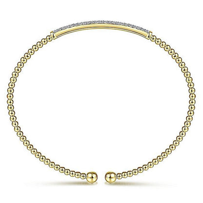 Gabriel 14K Bujukan Diamond Bar Bangle Bracelet