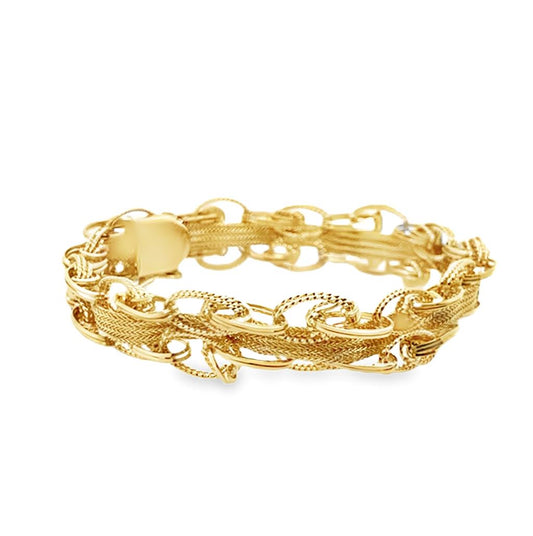 Estate 14K Gold Woven Bracelet